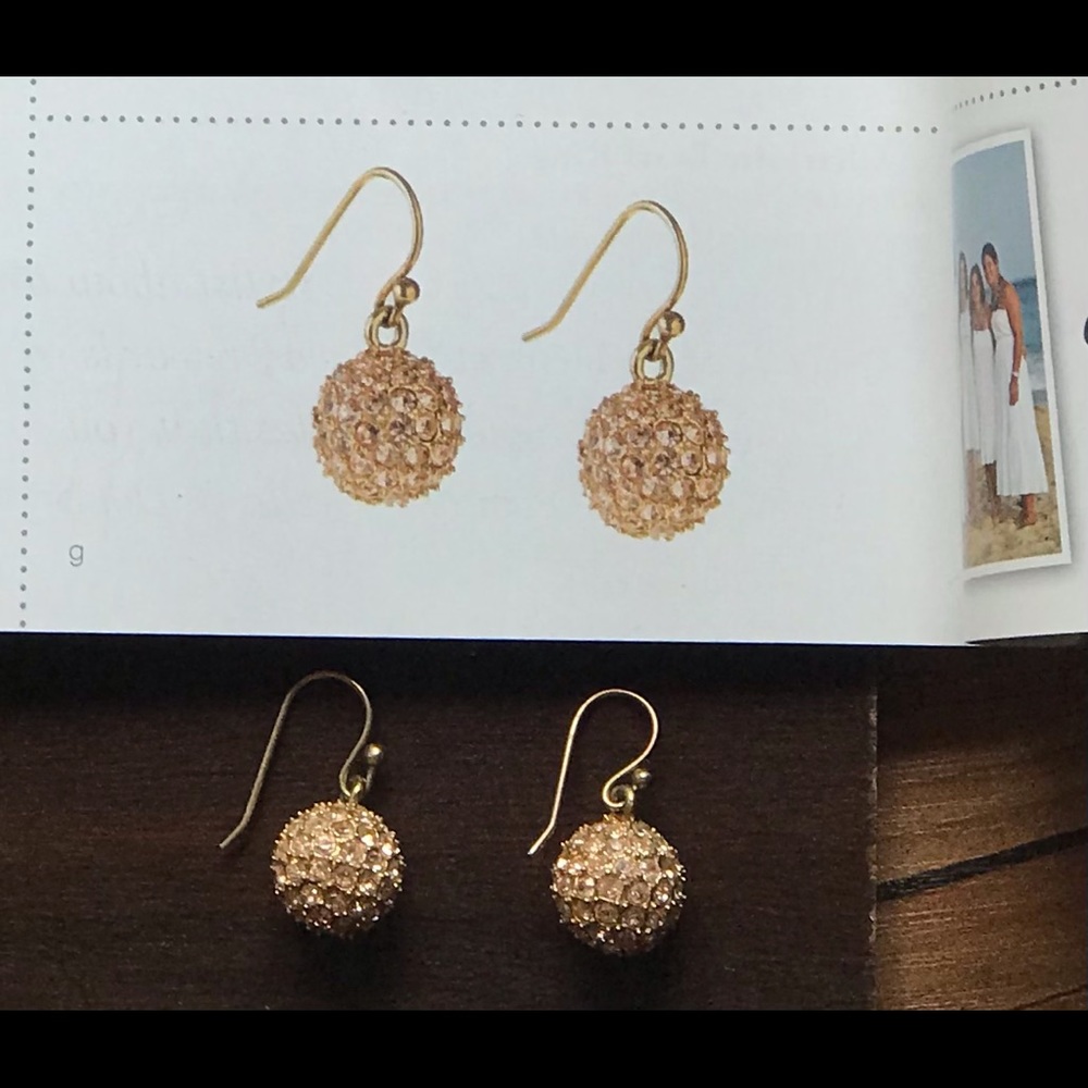 Authentic Stella & Dot Soirée Earrings- Rose Gold